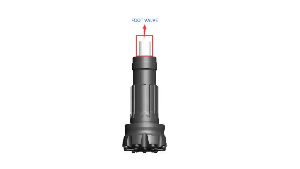 dth hammer with foot valve