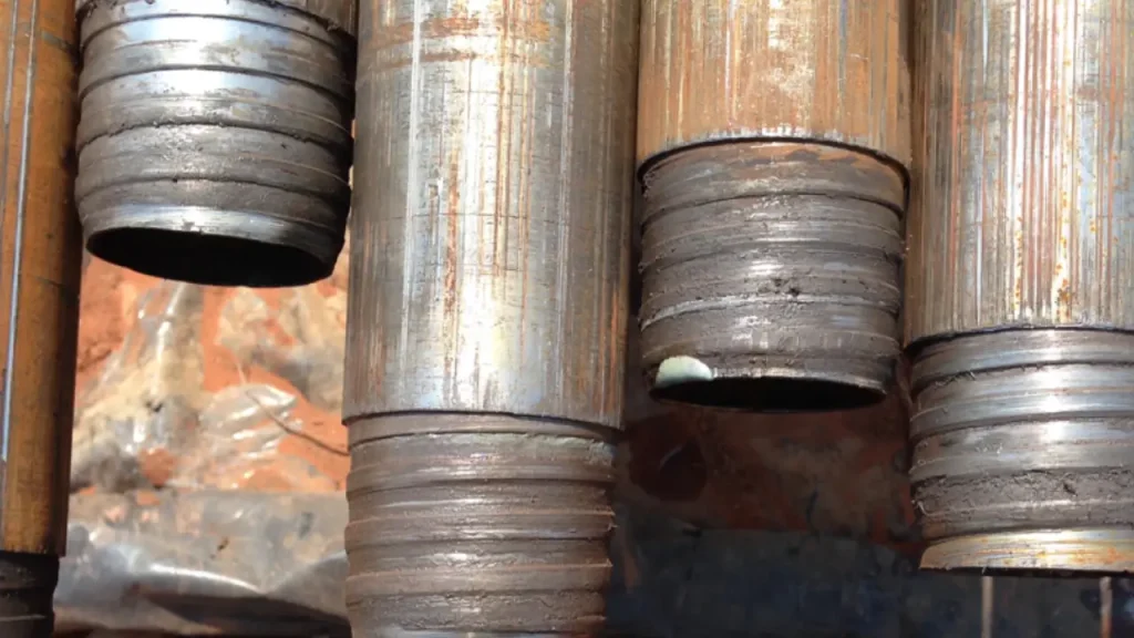 failed rock drill rods