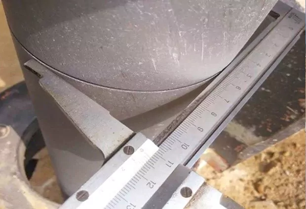 Measure the pipe diameter