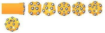 R32 Thread Button Bits