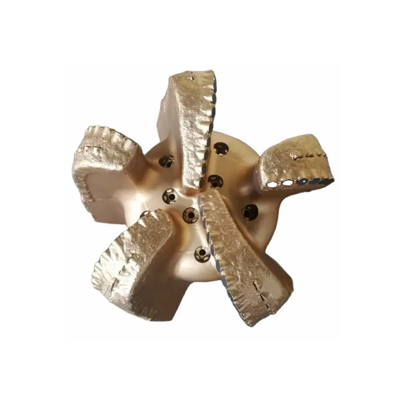 pdc flat head drill bit 5 wings