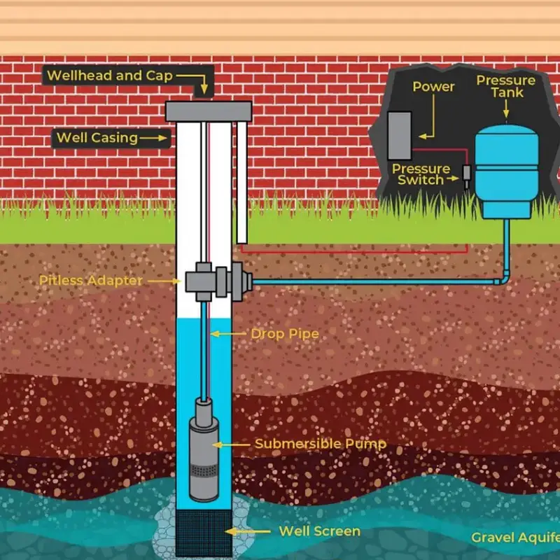 bored well and drilled well