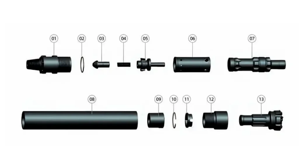 how to assembly dth hammers