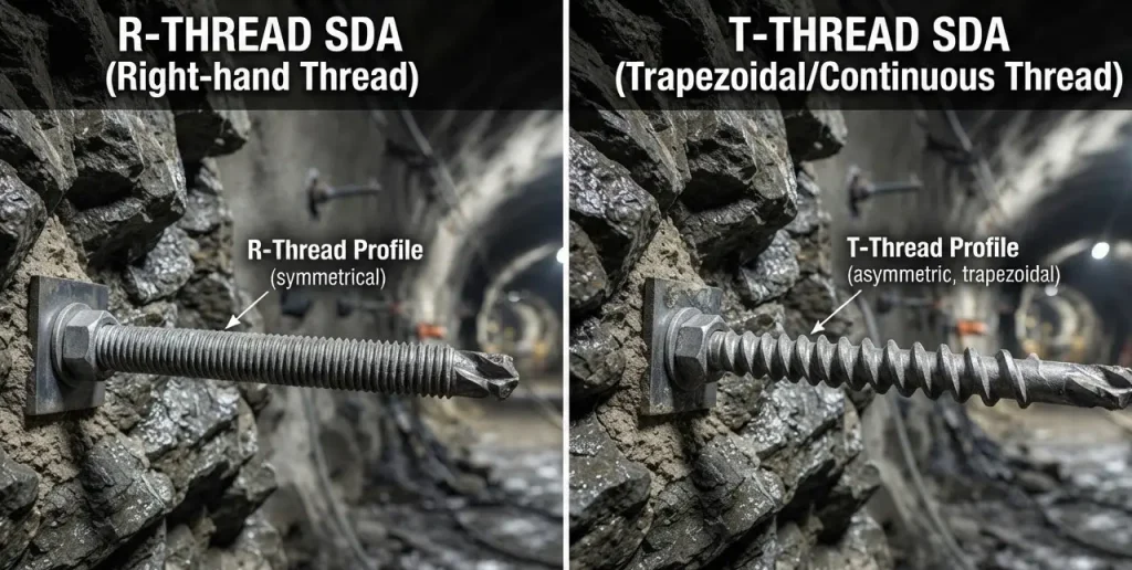 r thread vs t thread self drilling anchors