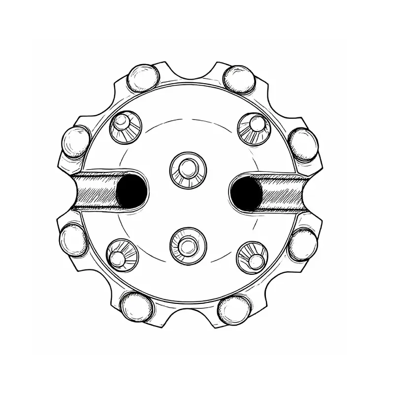 convex face drill bit design