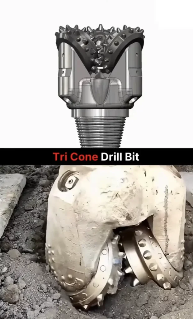 how does cone drill bit work