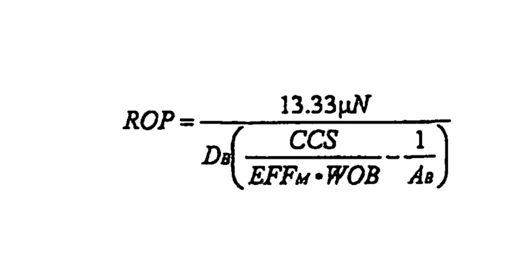 how to calculate rate of penetration in drilling
