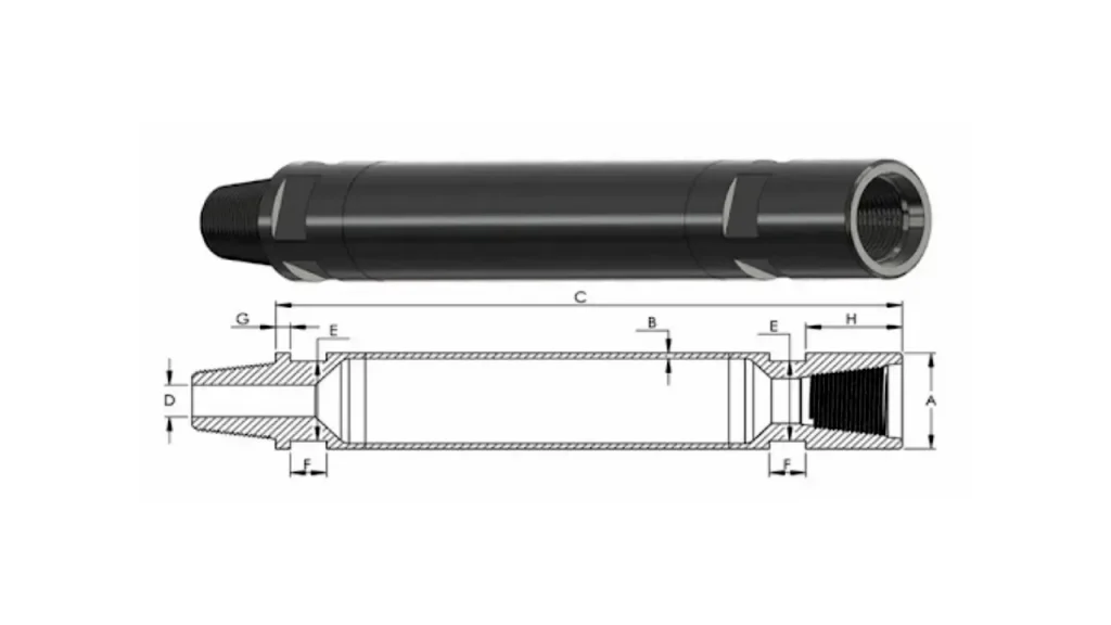 how to measure drill rod size