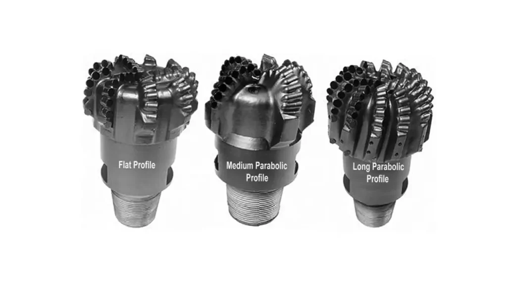 parabolic pdc bit profile