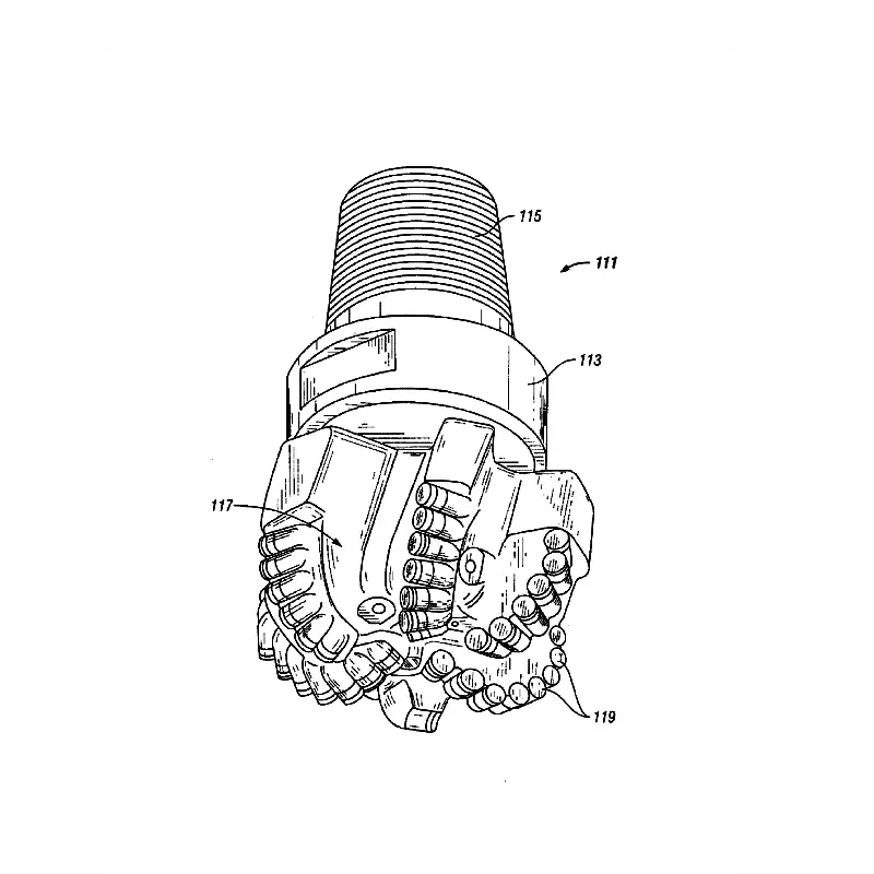 pdc drill bit diagram