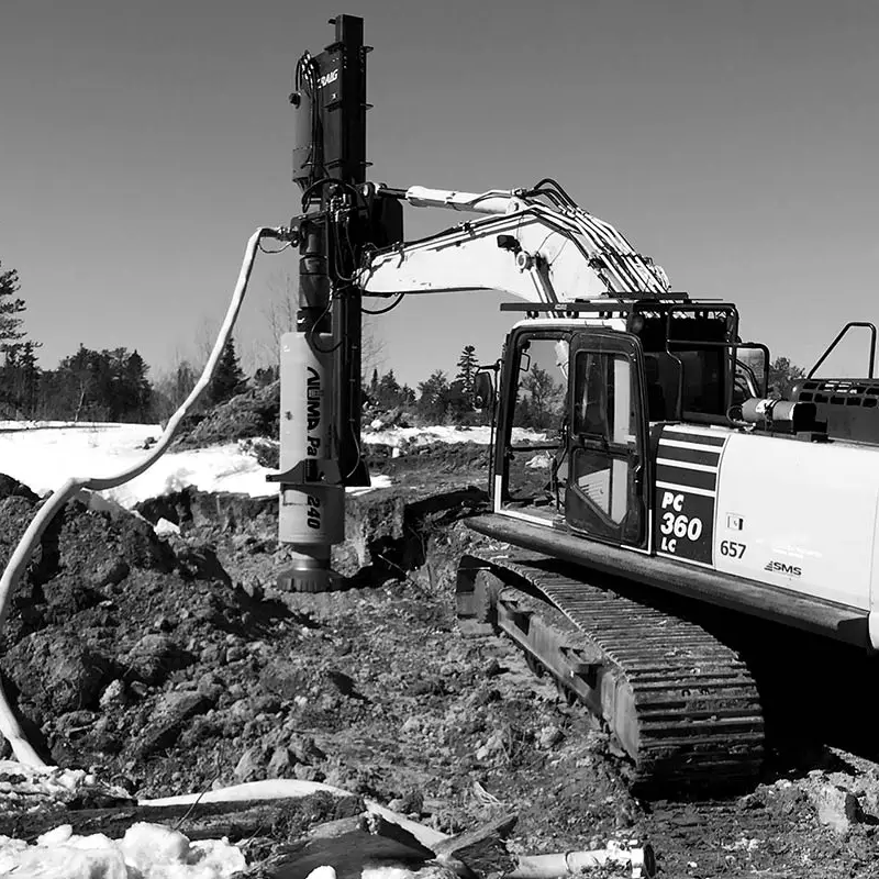 pole drilling