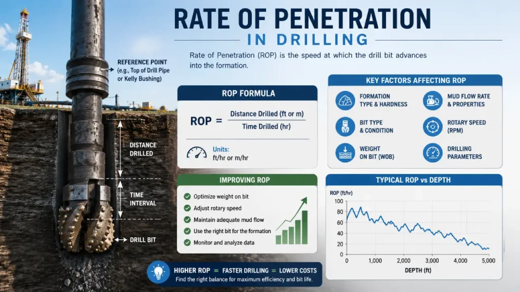 rate of penetration in drilling
