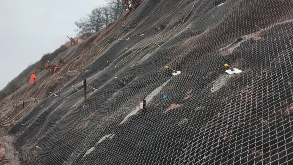 rock bolts for slope stabilization