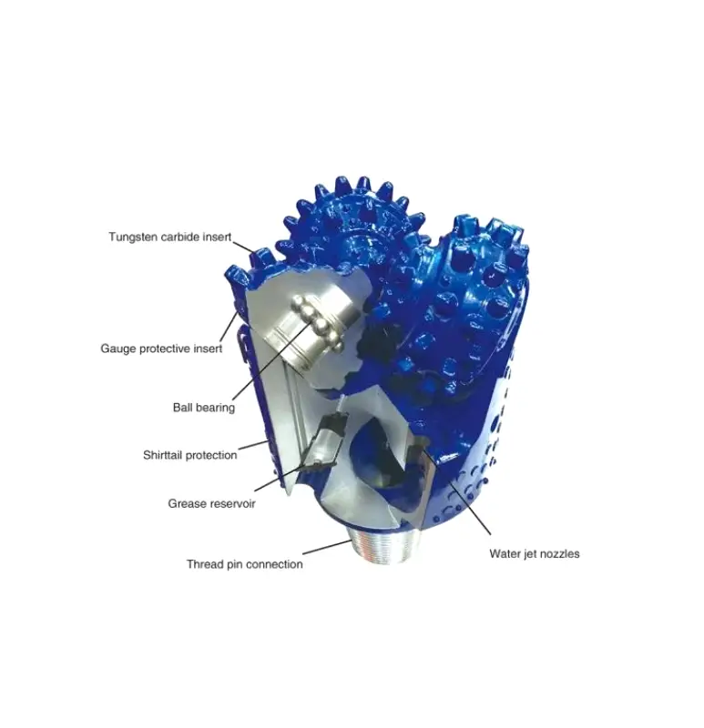 roller reamer three cone drill bit