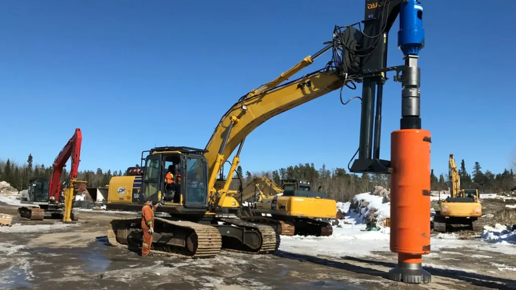 the pole drilling