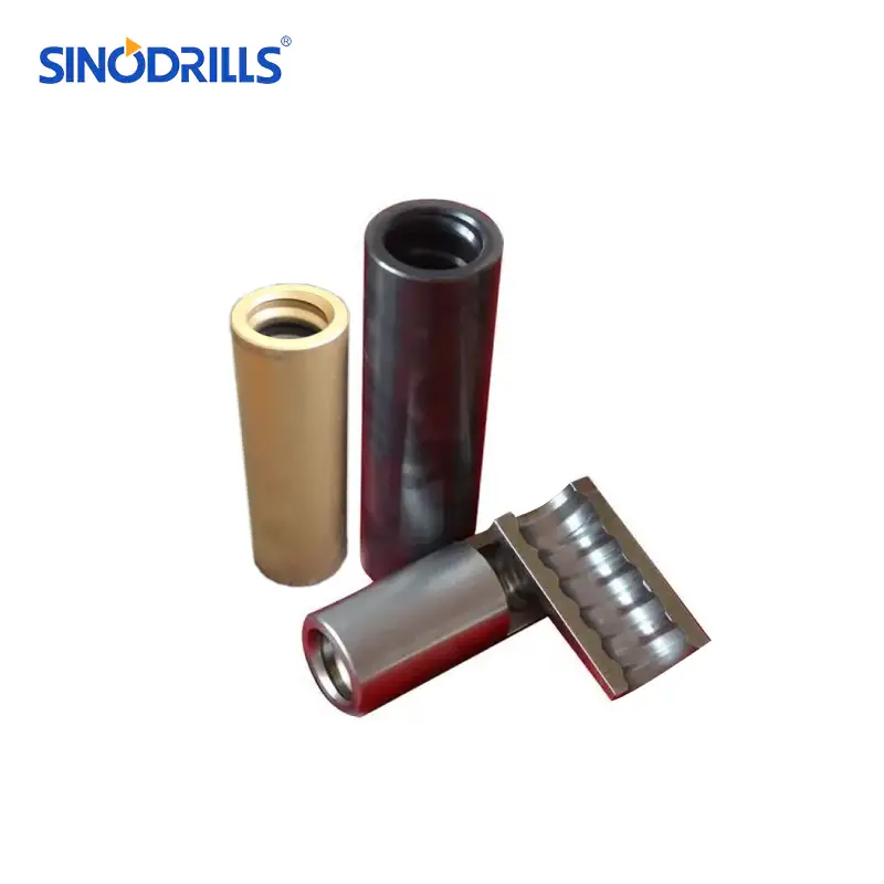 threaded drill rod coupling sleeve