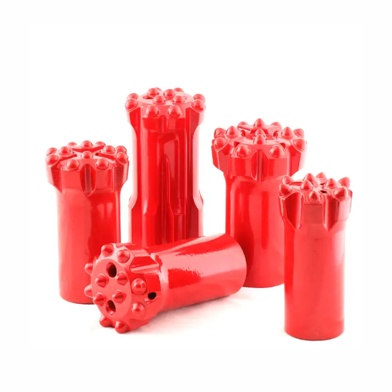 top hammer bits with unground tungsten carbide mining buttons