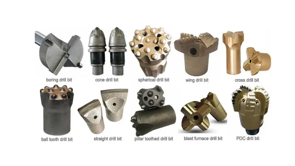tungsten drill bit types for rock