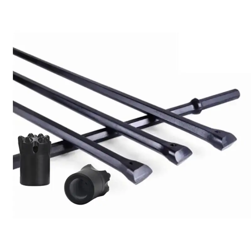 button integral drill steel