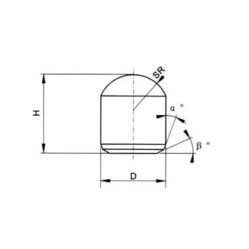 cemented carbide button design