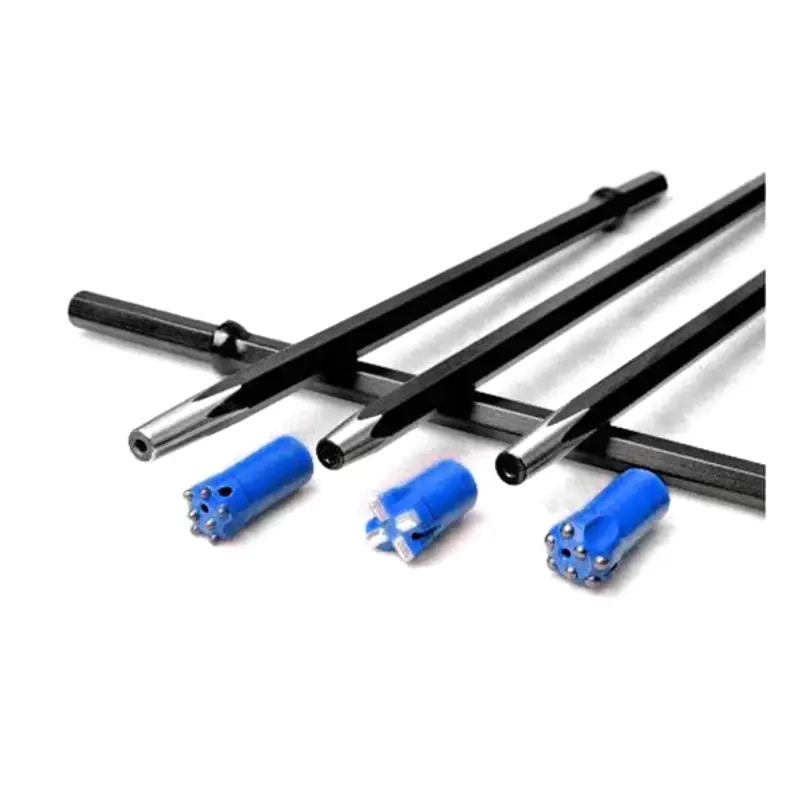 cross drill bit integral drill steel