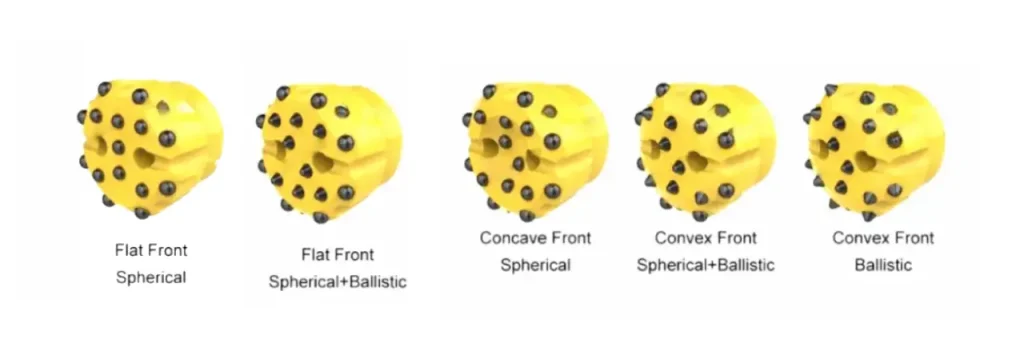 different drill bit buttons