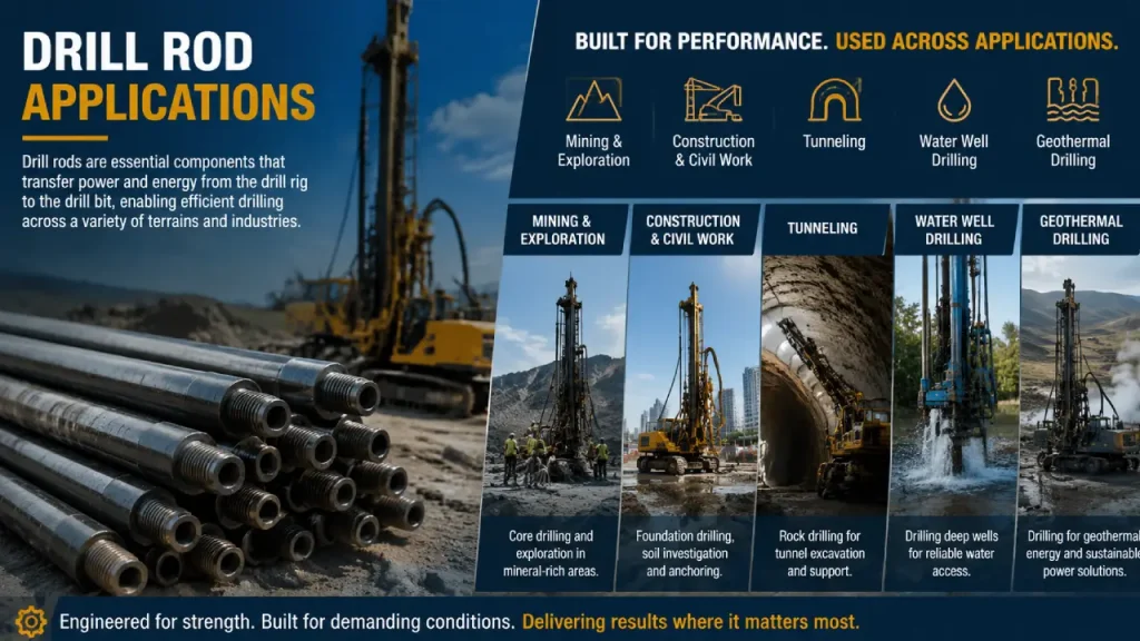 drill rod applications