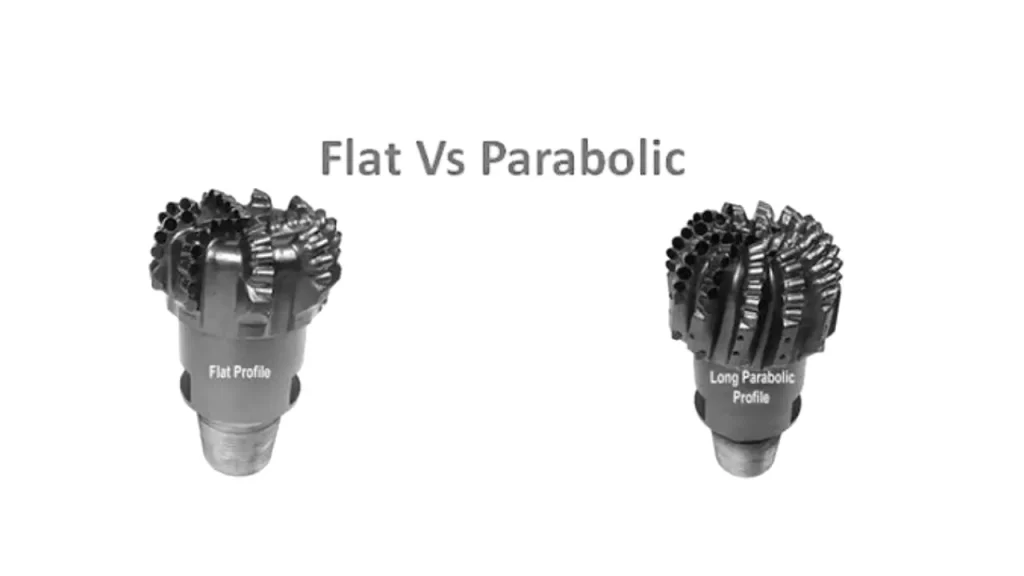 pdc bits profile flat vs parabolic
