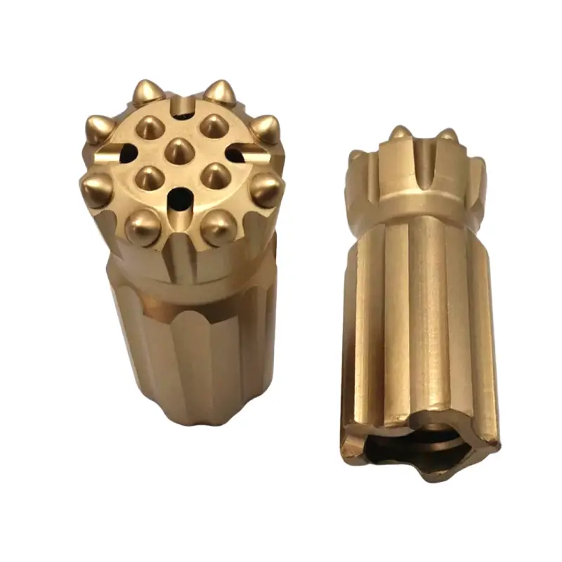 semi ballistic button drill bit
