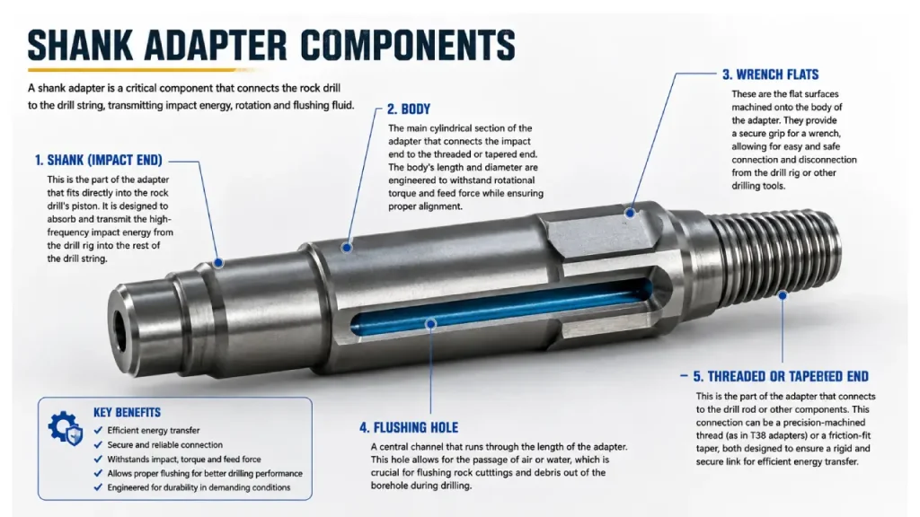 shank adapter components