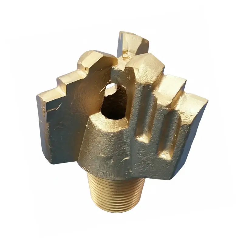 3 blade step drag drill bit