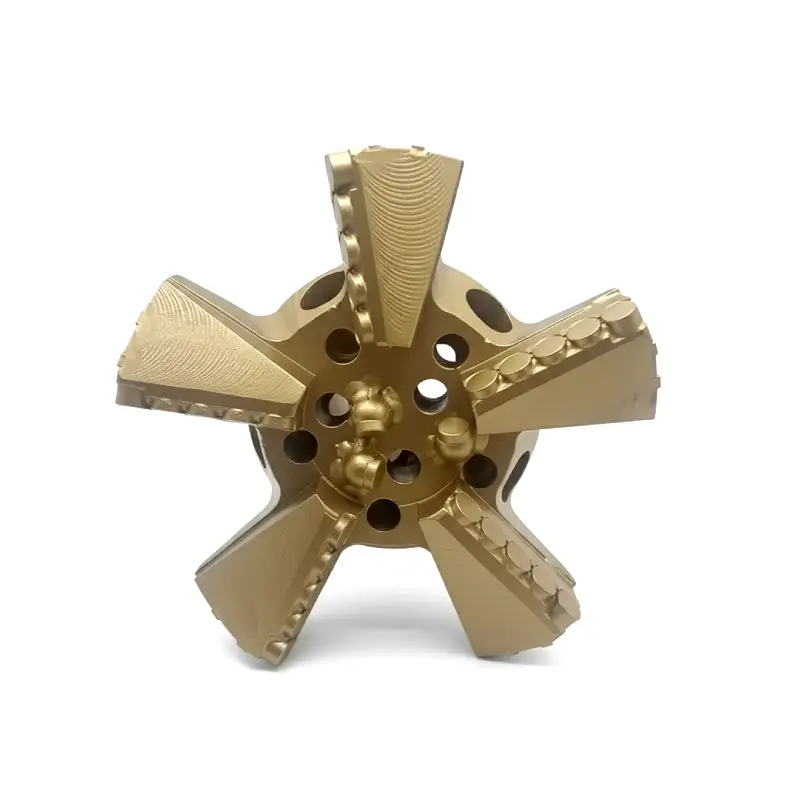 5 wing blade pdc drill bit for well drilling
