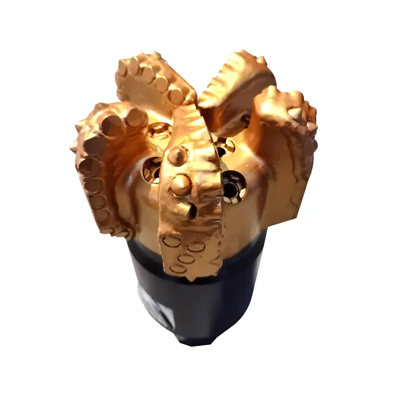 5 wings deep oil drilling diamond fixed cutters pdc bits