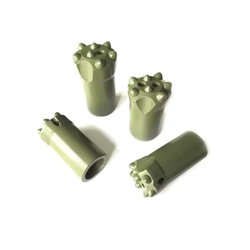 7 button threaded ballistic drill bits