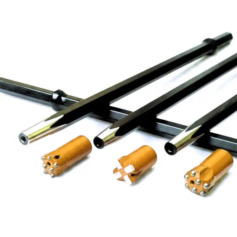 7 degree tapered button drill bit and rod