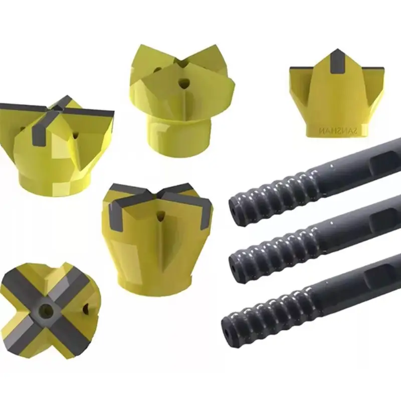 blast furnace taphole drill bits and drill rods