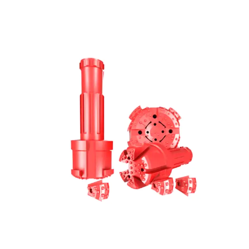 components of concentric casing system with blocks