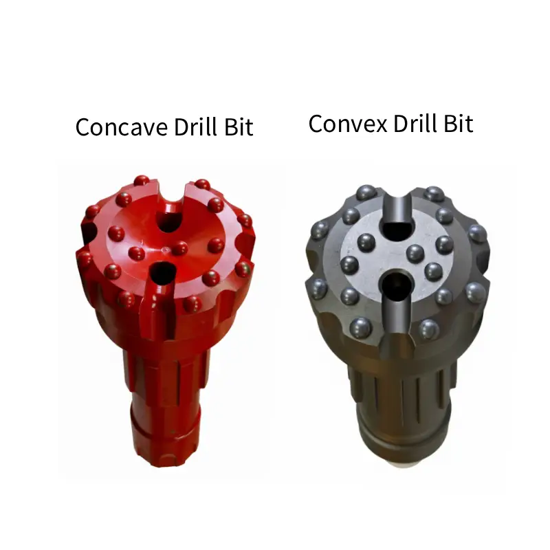 concave drill bit vs convex