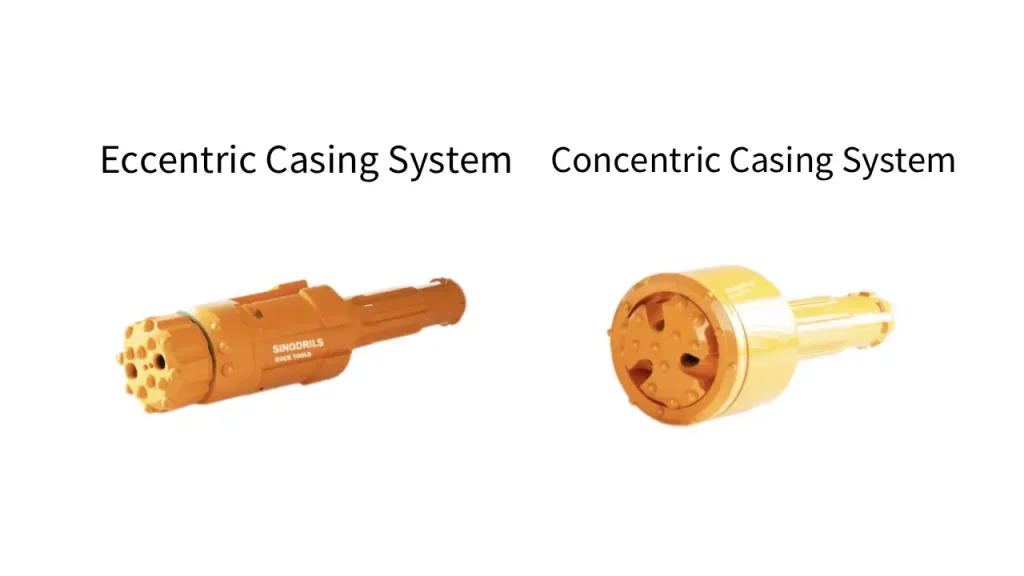 eccentric and concentric casing system