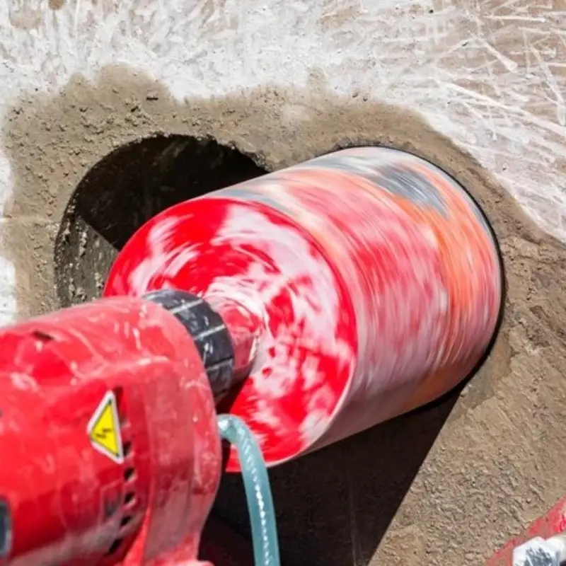 how to use core drill bit