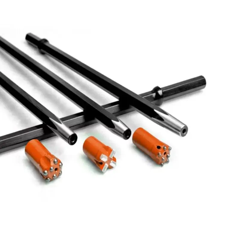 mining drill bit and rods