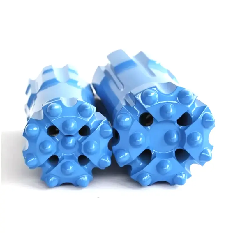 retractable ballistic button rock drill bits for mining and quarry drilling