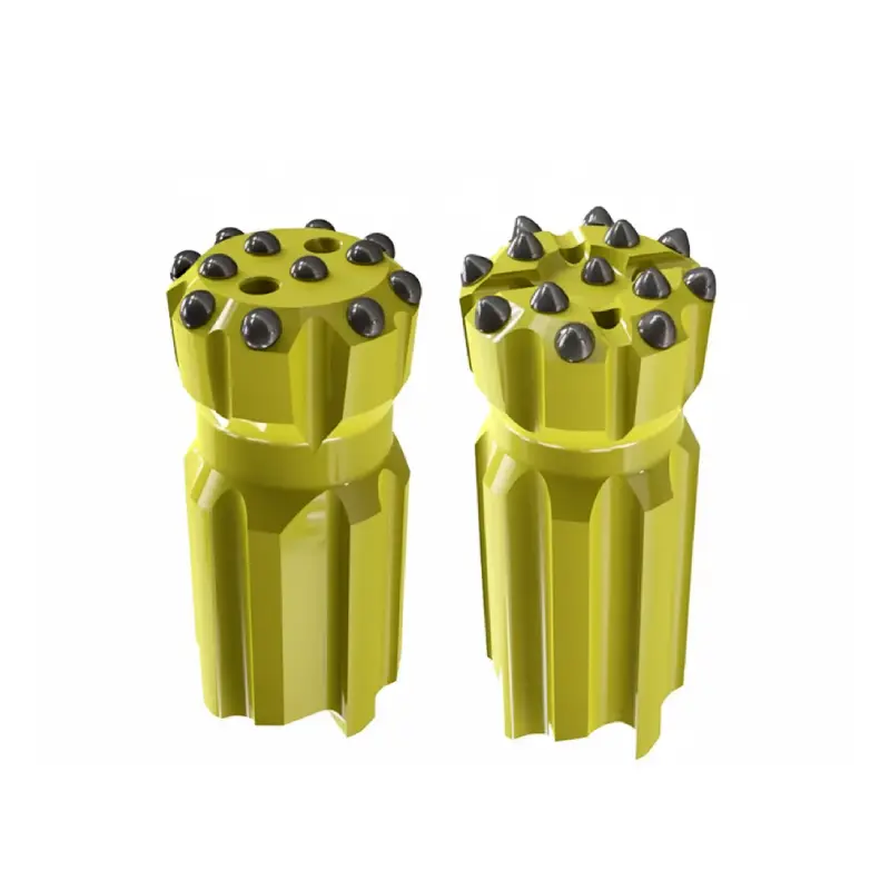 retractable drill bit with parabolic buttons for mining tunneling drilling