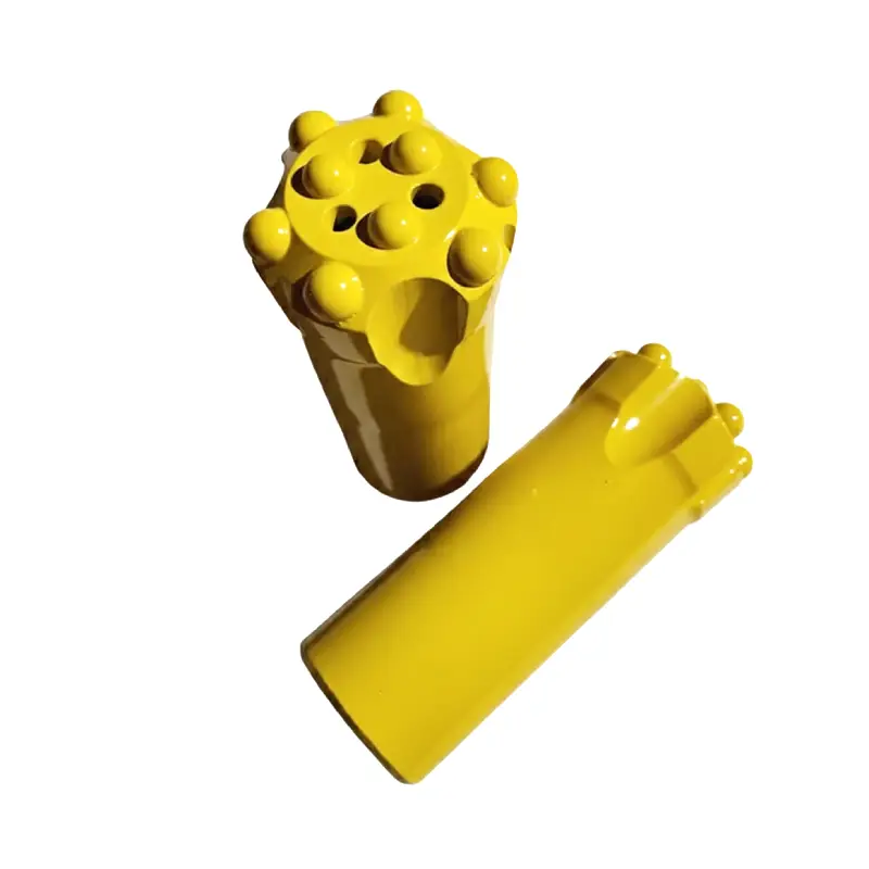 rock drill bit with parabolic buttons