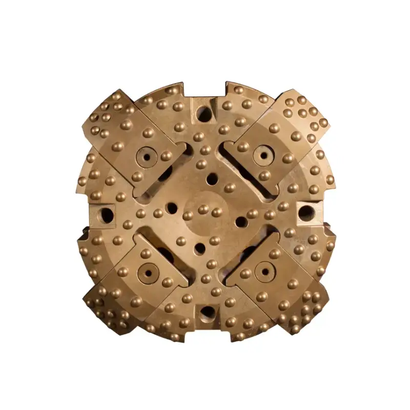 slide block guide concentric casing system drill bit