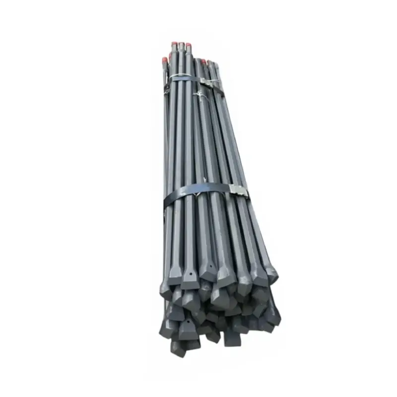 straight shank mining tapered drill rod