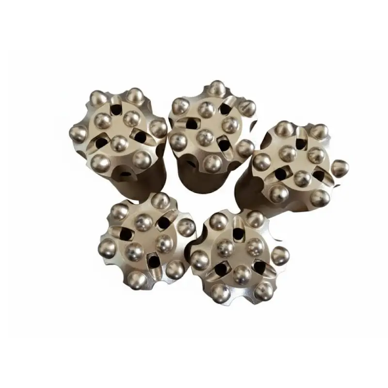 ballistic rock drill thread button bits for quarrying