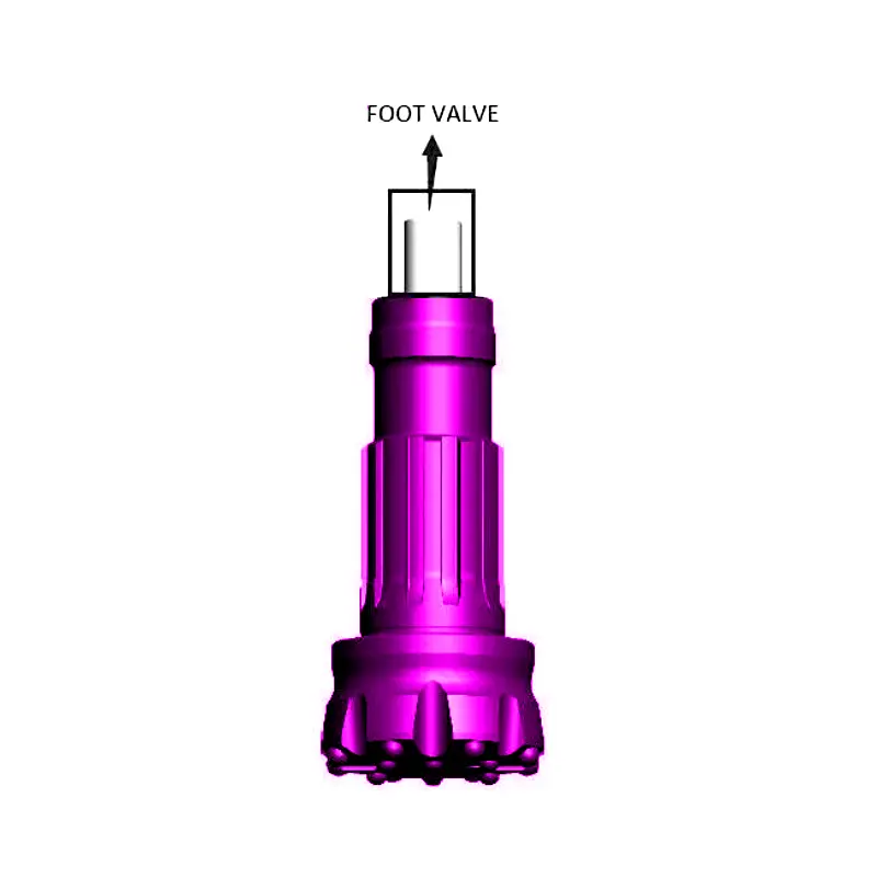 custom dth hammer with foot valve