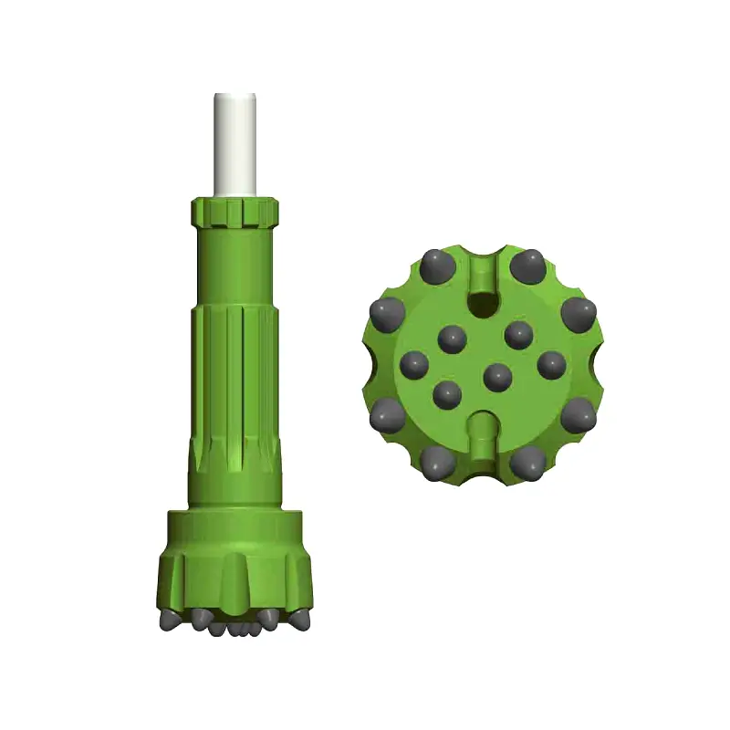 flat face drill bit with foot valve