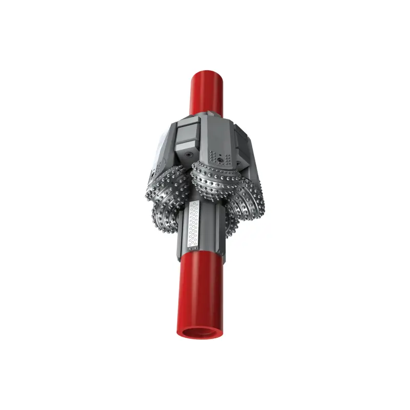 reaming hole opener with roller cones